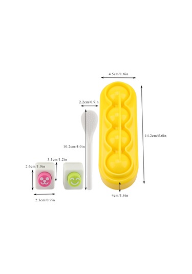 Kangvka Yiyecek Grade Pp Malzeme İle Takılmaz Zıplayıcı Meme Ekipmanlı Pratik Pilav Topu Kalıbı Diğer