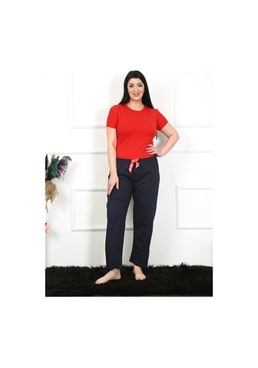 Akbeniz Kadın Pamuklu Büyük Beden Alt Pijama 27472-lacivert Lacivert