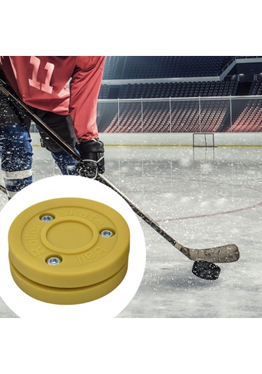 Homyl Roller Hokey Diski Uygulama Hediyesi Oyun Eğitimi Sarı Sarı