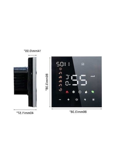 Trendooze Akıllı Wifi Termostat - Dokunmatik Isıtma Ve Su Sistemi