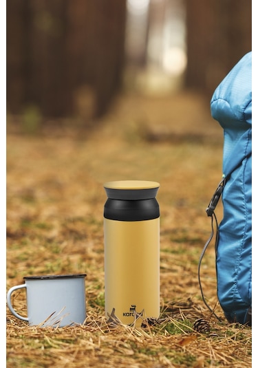 Karaca Rainbow Paslanmaz Çelik Termos 350 ML Sarı