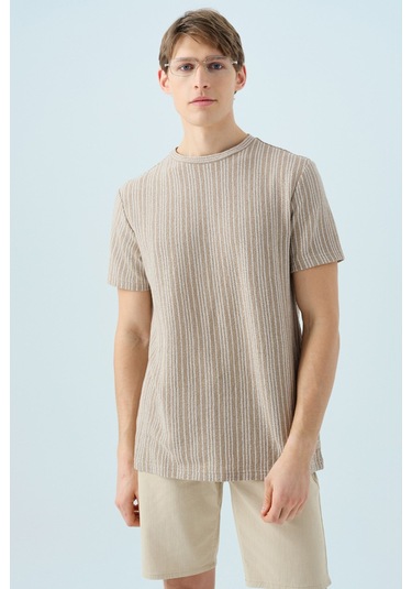 Loft Erkek Tişört Lf2038237 Bej