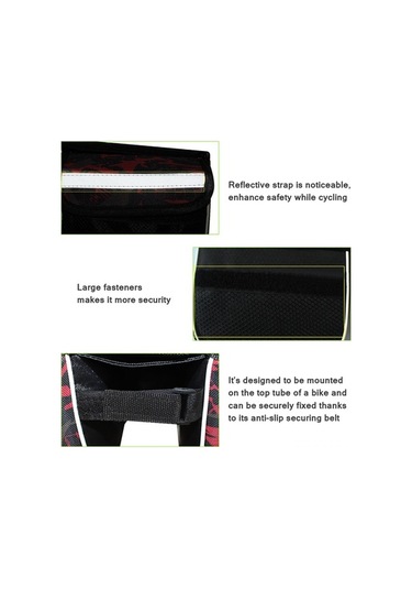 Dancemonkey Bisiklet Sele Çantası - Su Geçirmez Pvc Şeffaf Telefon Korumalı