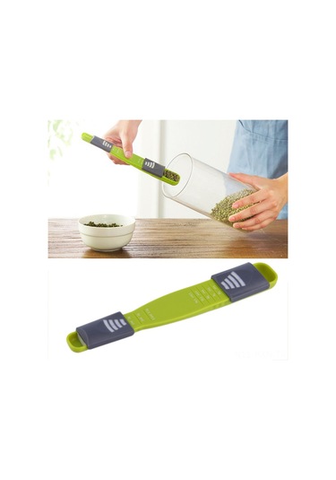 Kosona Yeşil 8 Ölçekli Mutfak Ölçü Kaşığı - Yiyecek Dereceli Plastik - Güvenli Ve Pratik Ölçüm Diğer