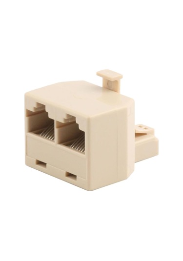 Elba Jack- 2x8p8c Jack 2li Rj45 Çoklayıcı