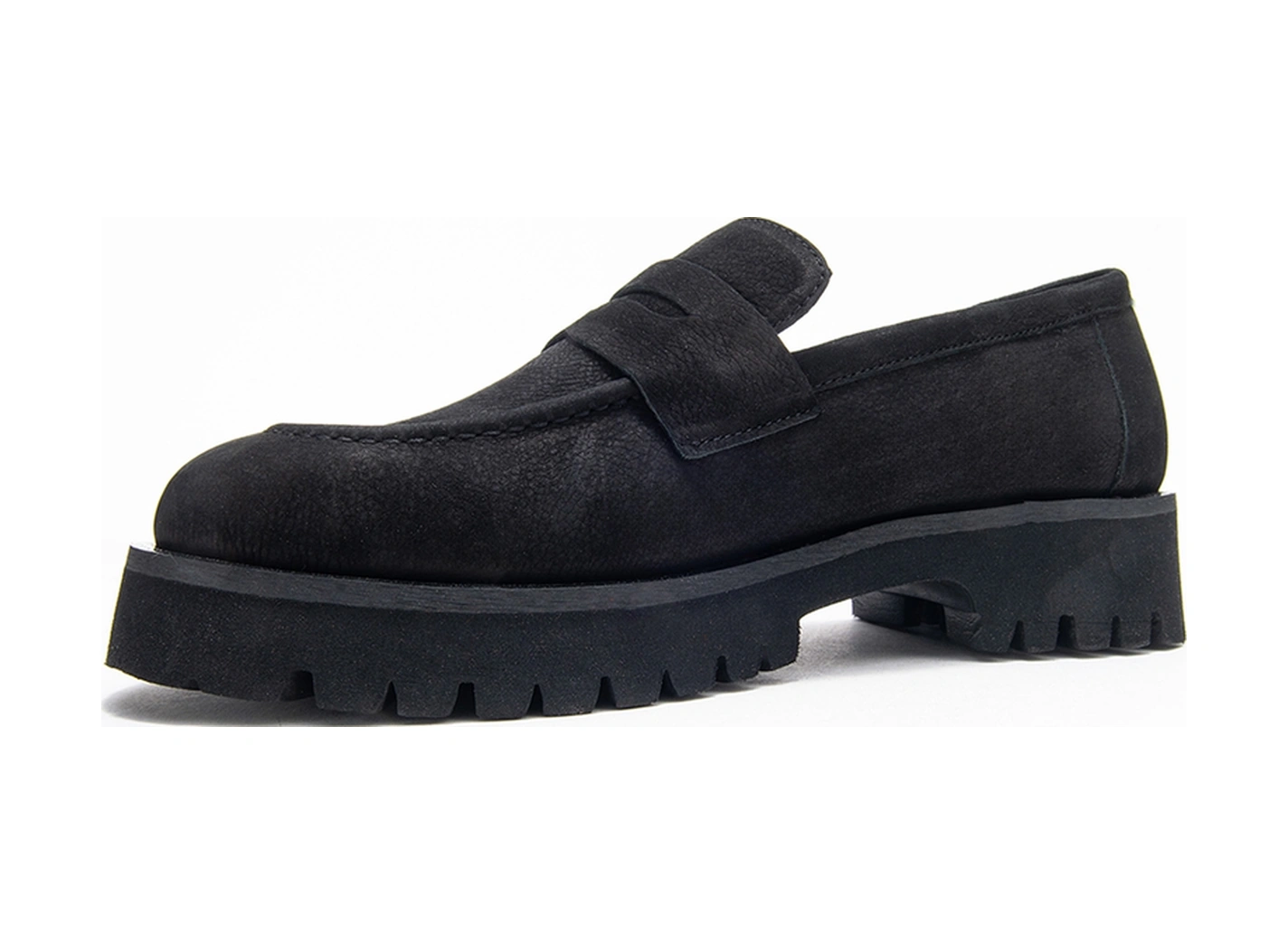 Vıonel Siyah Nubuk Hakiki Deri Kadın Loafer Ayakkabı Siyah