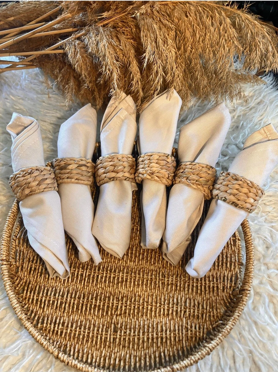 6lı Hasır Peçete Yüzüğü / Halkası Diğer