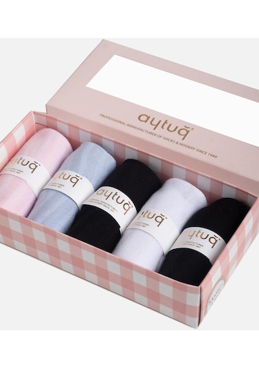 Aytuğ Kadın Modal 5 Çift Özel Kutulu Kısa Konç 33009 Çok Renkli