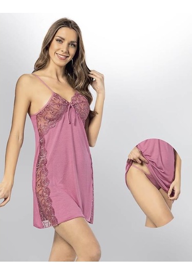 Kota Bayan Dantelli Gecelik Takımı 6203 (506275008)