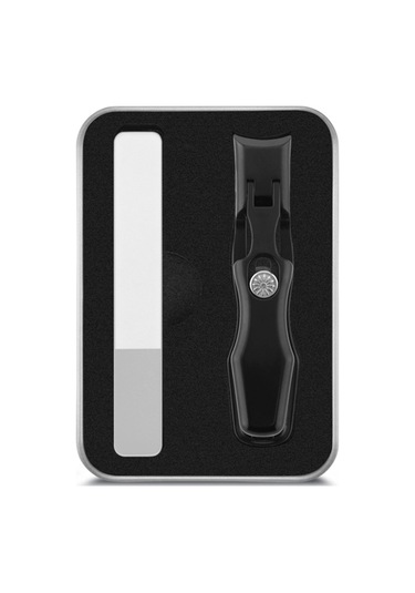 Reedark Stainless Steel Tırnak Kesici Seti - 13mm Geniş Açık, Spreyi Önleyen, Profesyonel Tırnak Dosyası İle Siyah 2'li Paket