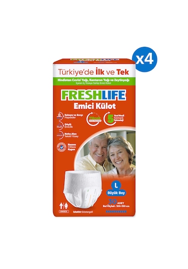 Freshlife Emici Külot Hasta Bezi L 4 x 30'lu