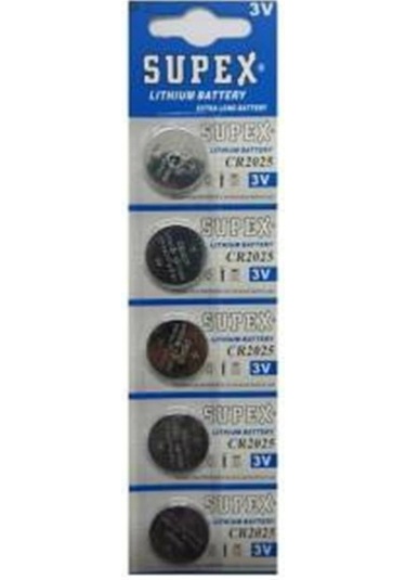 Supex Cr2025 3v Lityum 5li Blister Pil