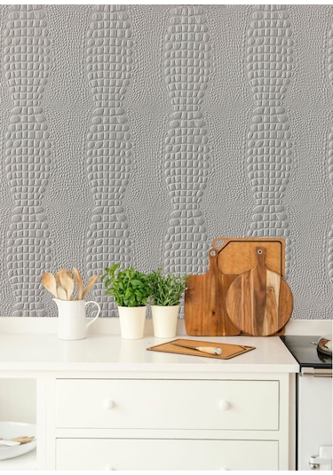 3d Duvar Paneli Boyanabilir Dekota 60x120 Cm / Deri Desenli 7'li Paket-5 M²