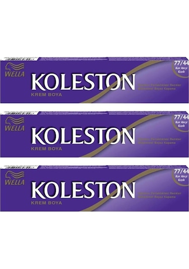 Koleston Tüp Boya 3 Adet 77.44 Kor Ateş Kızılı