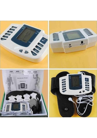 Geniş Ekran Lcd Ekran Elektrikli Masaj Terapisi Vücut Fizyoterapi Aleti Meridyen Akupunktur Beyaz