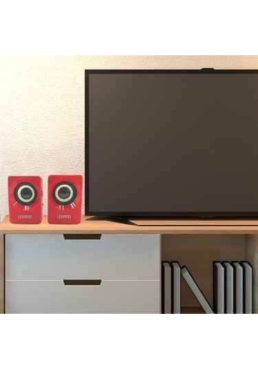 9048523491517 - Buffer N62 1+1 Multimedia Usb Ve Jacklı Mini Hoparlör Yüksek Stereo Ses Sistemi