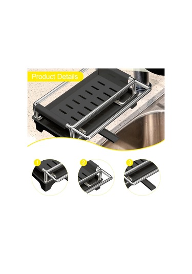 Suntek Mutfak Lavabosu Ev Dekorasyonu Için Süngerlik, Hızlı Koyu Gri