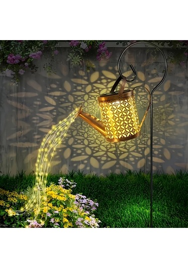 Honeybeeshop 2 Adet Lihangstar Güneş Enerjili Sulama Işıkları Otomatik Açma Kapama Ayarlanabilir Led Bahçe Aydınlatması Vintage Asılı Fenerler Çim Yol Patio Bahçe İçin