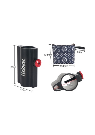 Vkemall Kampanya, Balıkçılık Ve Barbekü İçin Rüzgar Geçirmez Alüminyum Çadır Direği Tutucu Siyah