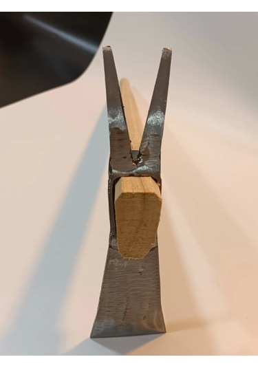 Sürmene Makas Çeliği Çatallı Kazma Bahçe Tarla Hobi 45cm