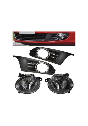 Volkswagen Golf 6 Sis Farı Çerçeveli Oem Tip Nikelajlı 2009-2013
