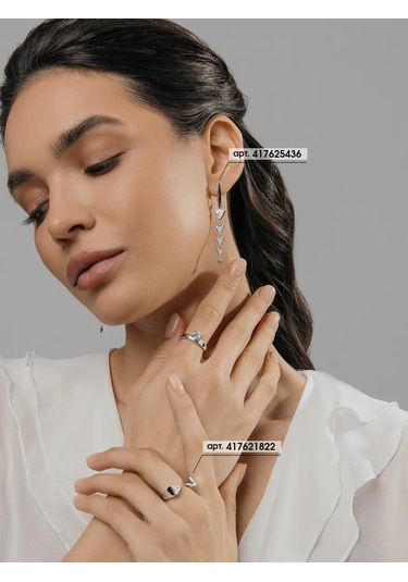 Fly Jewelry 925 Ayar Gümüş Zirkon Taşlı Yüzük 417607849 Gri