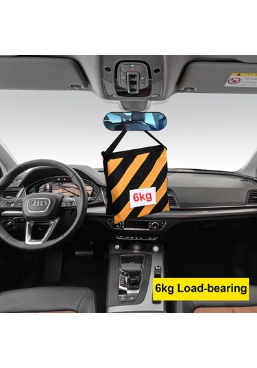 Wezone Plastik Siyah 22x6.5cm Geniş Görünüm Hd Araç Geribakış Aynası Mantar Tutucu