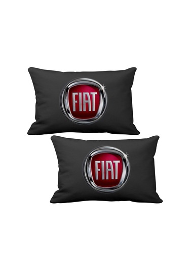 Fiat 2 Li Lüks Araç Boyun Yastığı 5 Renk Ahşap Anahtarlık