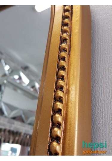 Matmazel Model Altın Renk Varaklı Boy Aynası Altın