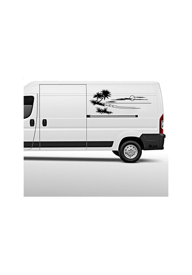 Monyee Kamyon, Karavan Ve Kamp Araçları İçin Siyah Vinyl Sticker - Özel Desenli Vücut Decal