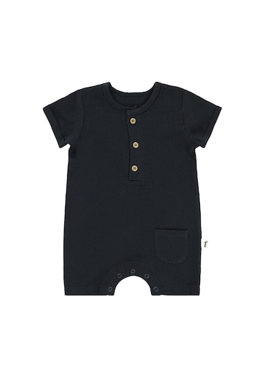 Civil Baby Müslin 6-18 Ay Tulum - Gri Antrasit