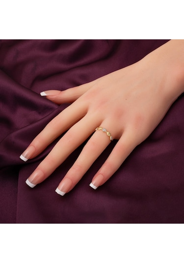 Kalpli Minimal 14 Ayar Spor Altın Yüzük