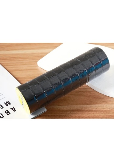 Chenkestoreone 10 Rulot Yüksek Isıya Dayanıklı Siyah Elektrik Bandı - Endüstriyel Ve Ev Kullanımı