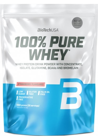 Biotech Usa Pure Whey Protein 1000 Gr - Çilek Diğer