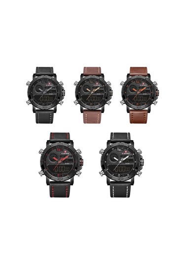 Erkek Saat Dijital Kuvars Alarm Kronometre İş Spor Günlük Kol Saati Beyaz Diğer