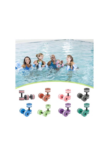 Ximistore9 Havuz Egzersizi İçin 2 Adet Köpük Dambıl - Su Altı Direncı Antremanı, Üst Vücut Ve Karın Geliştirme Aleti