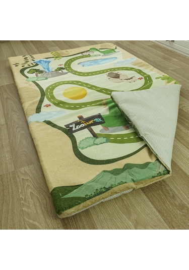 Zooturak Peluş Çocuk Matı Dinazor Dino 100cm x 150cm