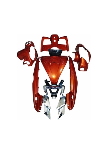 Türkmopet Tvs Jupiter 125 Kaporta Seti Turuncu 13 Parça 1