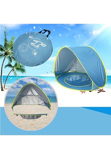 Tongxida Havuz Uv Koruma Suntent Pop Up Gölge Havuzu Bebek Plaj Çadırı A Pink Pembe/ Pembe