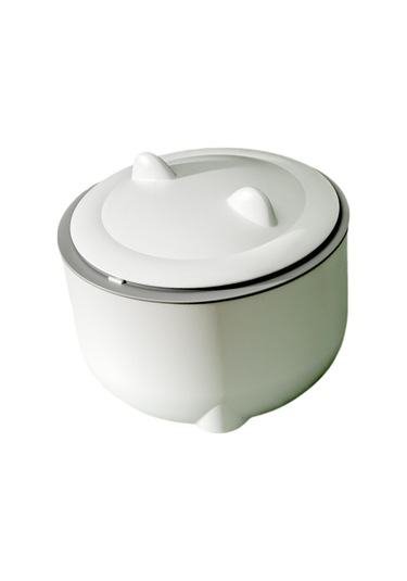 Suntek Masaüstü Çöp Tenekesi Sepeti Mini Kova Tezgah Ofis Beyaz