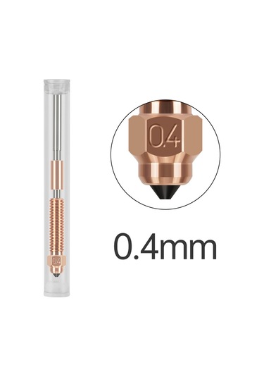 Ximistore9 Ender-3 V3 / K1c / K1 Max İçin 0.4mm Krom Zirkon Bakır Nozul 3d Yazıcı Aksesuarı