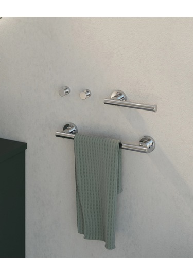 Tecno Havluluk, Uzun, 33 Cm - Krom Krom