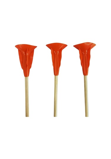 Vantuzlu Ok 63 Cm 3 Adet Çocuk/başlangıç İçin Güvenli Ok Turuncu