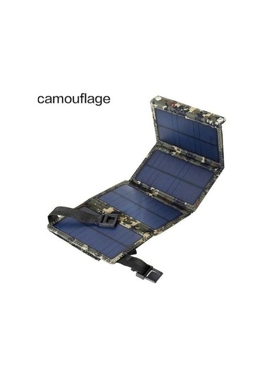 Novahub Jms 20 W Taşınabilir Güneş Enerjili Su Geçirmez Powerbank Kamuflaj Kamuflaj