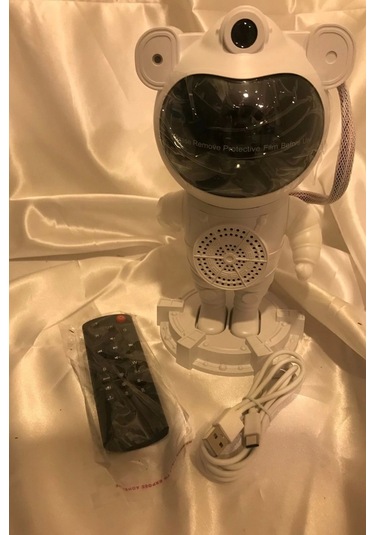 Astronot Gece Lambası Galaxy Projektör Led Galaksi Işık Projektörü Çok Renkli Nebula Galaksi Yıldızl Çok Renkli