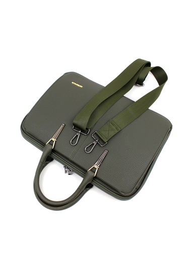 Kadın Haki Renk İpad Notebook 13 & 14 İnç Laptop Ve Evrak Çantası Haki