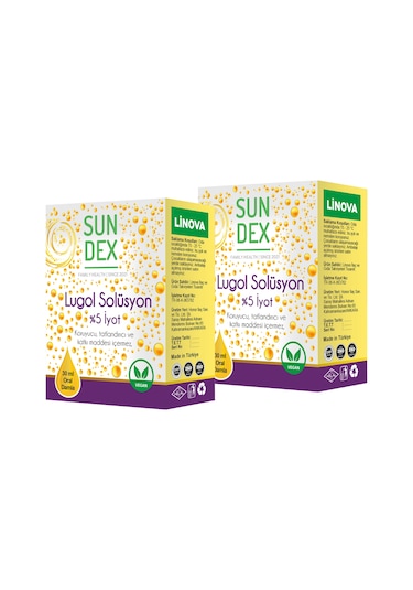 Sundex Paket Lugol İyot Solüsyon Damla 2 x 30 ML