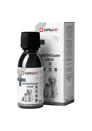 Supravet Multivitamin Sağlıklı Kedi Köpekler İçin Sıvı Damla 100 ML