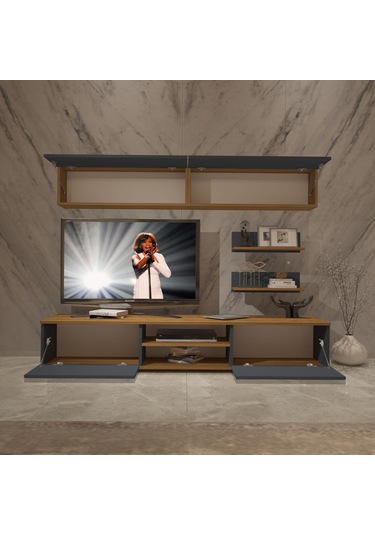 Decoraktiv Eko 5 Mdf Dvd Tv Ünitesi Tv Sehpası Pera - Antrasit