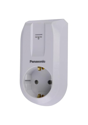 Panasonic Tekli Akım Korumalı 1080jul Emniyet Kepenkli Çocuk Korumalı Priz 0